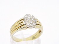 Gouden ring met diamanten - afbeelding 6 van  11