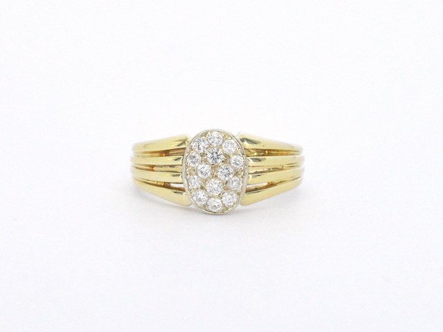 Gouden ring met diamanten - afbeelding 8 van  11