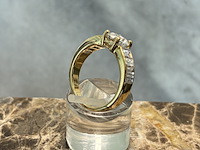 Gouden ring met diamanten - afbeelding 3 van  6