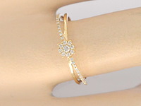 Gouden ring met diamanten - afbeelding 4 van  11