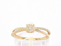 Gouden ring met diamanten