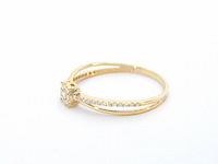 Gouden ring met diamanten - afbeelding 5 van  10