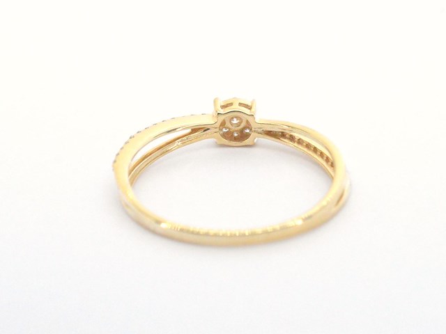 Gouden ring met diamanten - afbeelding 7 van  10