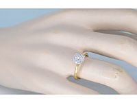 Gouden ring met diamanten - afbeelding 2 van  8