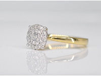 Gouden ring met diamanten - afbeelding 4 van  8