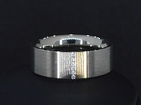 Gouden ring met diamanten - afbeelding 3 van  6