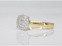 Gouden ring met diamanten - afbeelding 4 van  8