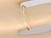 Gouden ring met diamanten - afbeelding 4 van  11