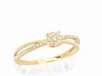 Gouden ring met diamanten - afbeelding 6 van  11