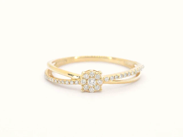 Gouden ring met diamanten - afbeelding 8 van  11