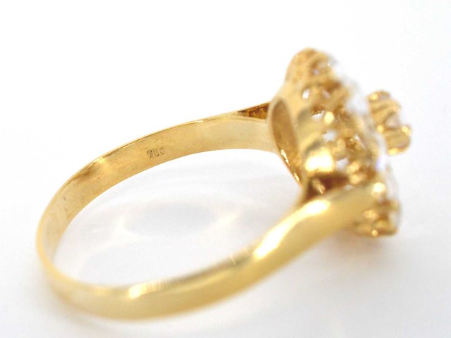 Gouden ring met edelstenen - afbeelding 3 van  11