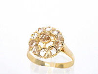 Gouden ring met edelstenen - afbeelding 6 van  11