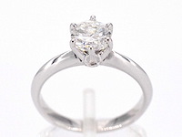 Gouden ring met een briljant cut van 1.00 carat