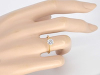 Gouden ring met een briljant geslepen diamant van 0.70 carat - afbeelding 2 van  7