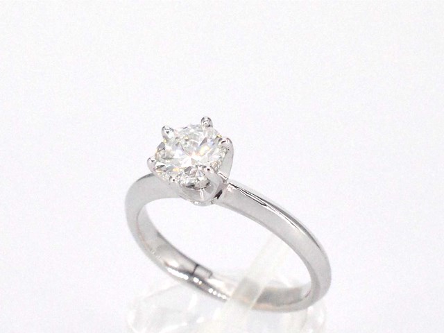 Gouden ring met een briljant geslepen diamant van 1.00 carat - afbeelding 4 van  9