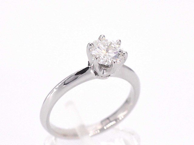 Gouden ring met een briljant geslepen diamant van 1.00 carat - afbeelding 5 van  9