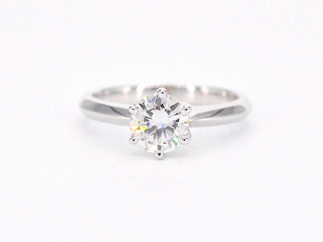 Gouden ring met een briljant geslepen diamant van 1.00 carat - afbeelding 6 van  9