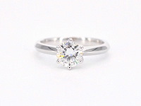 Gouden ring met een briljant geslepen diamant van 1.00 carat - afbeelding 6 van  9