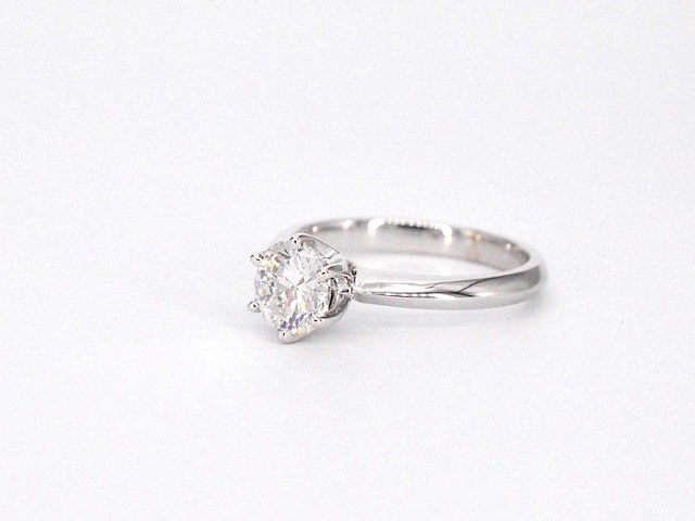 Gouden ring met een briljant geslepen diamant van 1.00 carat - afbeelding 8 van  9