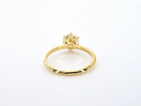 Gouden ring met een briljant geslepen diamant van 1.00 carat - afbeelding 10 van  12