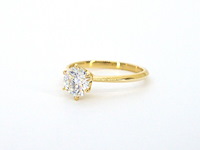 Gouden ring met een briljant geslepen diamant van 1.50 carat - afbeelding 9 van  10