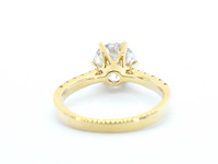 Gouden ring met een briljant geslepen diamant van 3.00 carat, goud - afbeelding 2 van  9