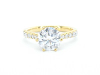 Gouden ring met een briljant geslepen diamant van 3.00 carat - afbeelding 8 van  10