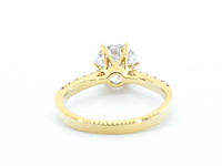 Gouden ring met een briljant geslepen diamant van 3.00 carat - afbeelding 9 van  10