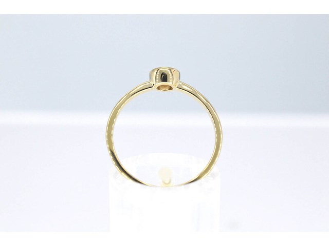 Gouden ring met een briljant geslepen diamant - afbeelding 4 van  7