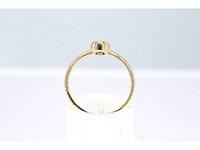 Gouden ring met een briljant geslepen diamant - afbeelding 4 van  7