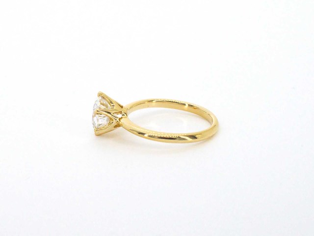 Gouden ring met een briljant geslepen diamanten van 2.00 carat - afbeelding 3 van  4