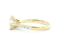 Gouden ring met een briljant geslepen natuurlijke diamant van 3.00 carat - afbeelding 7 van  11