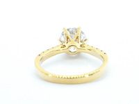 Gouden ring met een briljant geslepen natuurlijke diamant van 3.00 carat - afbeelding 9 van  11