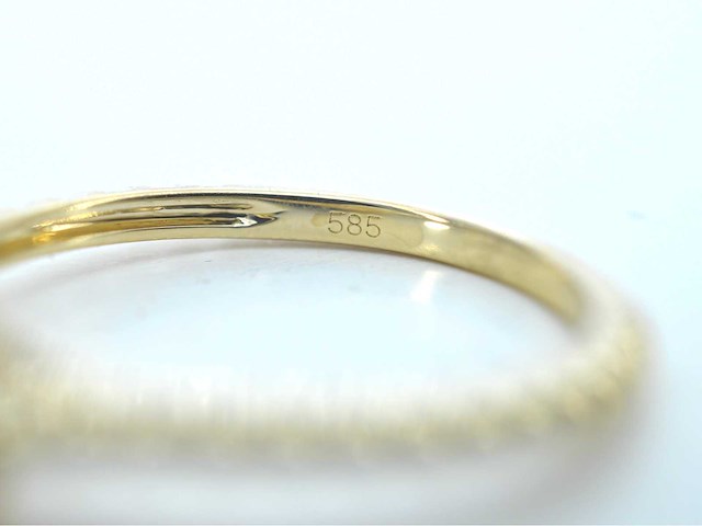 Gouden ring met een diamant van 1.00 carat - afbeelding 9 van  10