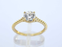 Gouden ring met een diamant van 1.00 carat