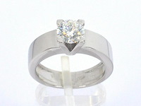 Gouden ring met een grote diamant van 1.40 carat - afbeelding 1 van  10