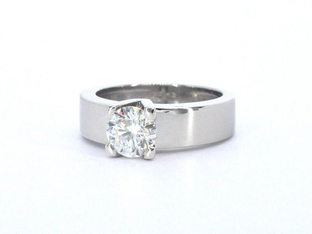 Gouden ring met een grote diamant van 1.40 carat - afbeelding 6 van  10