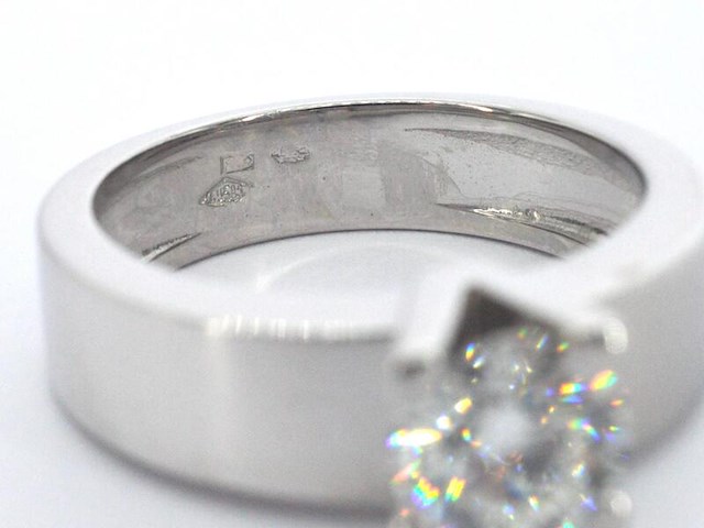 Gouden ring met een grote diamant van 1.40 carat - afbeelding 9 van  10