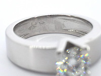 Gouden ring met een grote diamant van 1.40 carat - afbeelding 9 van  10