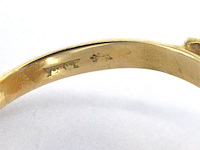 Gouden ring met een natuurlijke amethist - afbeelding 7 van  9