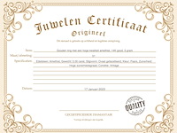 Gouden ring met een natuurlijke amethist - afbeelding 3 van  6