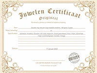 Gouden ring met een natuurlijke amethist - afbeelding 3 van  7