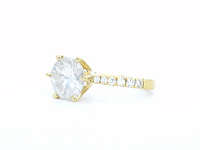 Gouden ring met een natuurlijke diamant - afbeelding 10 van  11