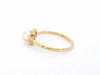 Gouden ring met een parel - afbeelding 7 van  11