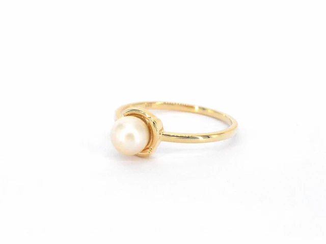 Gouden ring met een parel - afbeelding 10 van  11
