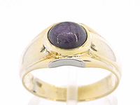 Gouden ring met een ster robijn - afbeelding 1 van  10