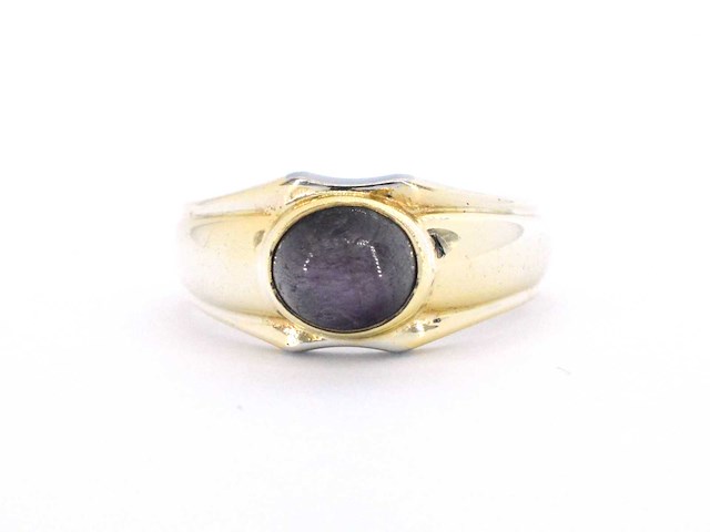 Gouden ring met een ster robijn - afbeelding 8 van  10