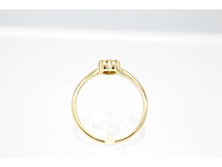 Gouden ring met hartvorm briljant geslepen diamant - afbeelding 5 van  6