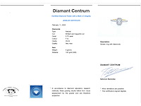Gouden ring met natuurlijke baguette en briljant geslepen diamanten - afbeelding 3 van  9