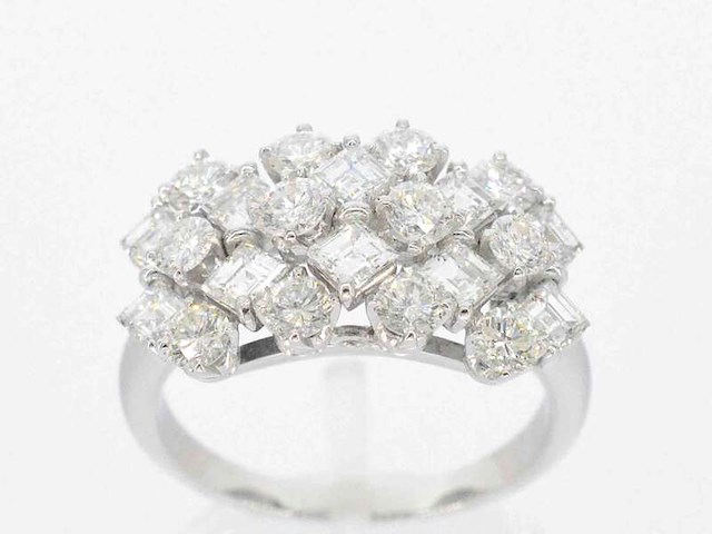 Gouden ring met natuurlijke diamanten 2.70 carat - afbeelding 1 van  12